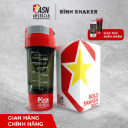 Bình Lắc Whey Shaker ASN Cao Cấp Đựng Protein BCAA 2 Ngăn Tiện Dụng 500 ML