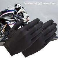 【CW】1 Pair Universal Pure Silk Black Liner Inner Thin Lightweight Gloves Bike Motorcycle Soft Gloves Driving Cycling Gloves Liner