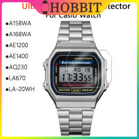 3ชิ้นสำหรับ Casio A158WA A168WA AE1200 AE1400 AQ230 LA670 LA-20WH W800H-1AV B650WC B640WC ปกป้องหน้าจอไม่ใช่กระจกฟิล์มใสสำหรับสัตว์เลี้ยง