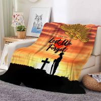 2023 Anzac Day Flannel Blankets Let We Forget 3D Printed Throw Blanket Office Nap Travel Portable Quilts Dropshipping