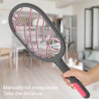 Electric Mosquito Killer UV Light USB Rechargeable Fly Swatter Insect Killer Indoor Outdoor Summer Bug Zapper Trap Flies