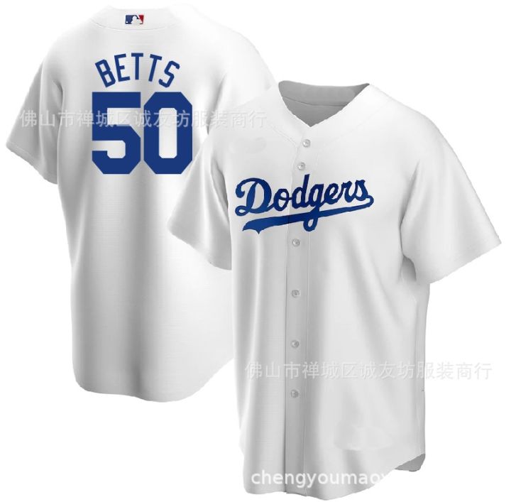 Baju Baseball Dodgers Putih