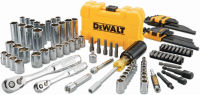 DEWALT Mechanics Tools Kit and Socket Set, 1/4" &amp; 3/8" Drive, SAE, 108-Piece (DWMT73801) 108 PC Tools Kit &amp; Socket