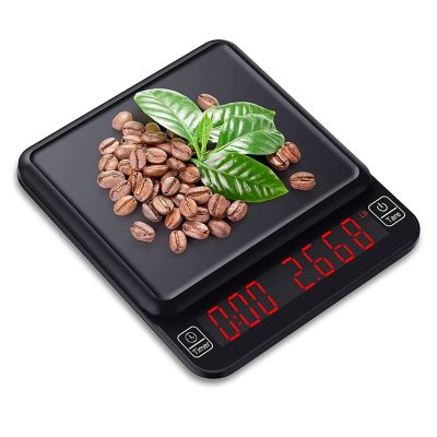 Coffee Scale with Timer Espresso Scale 3Kg/0.1G Digital Precision Scale Coffee Scale Multifunctional Kitchen Scale