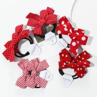 【YD】 2pcs Baby Fashion Bow Tie Rubber Band Elastic Hair Rope Knot Headwear Accessories