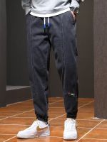 【YD】 Ankle-Length Jeans Men Pants 6XL 7XL 8XL Large Size Stretch Cotton Denim Joggers Baggy Jean Trousers