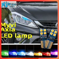 RTO 2ชิ้น Myvi โคมไฟหลอดไฟ LED แอลอีดี T10หลอดไฟสว่างพิเศษ W5w