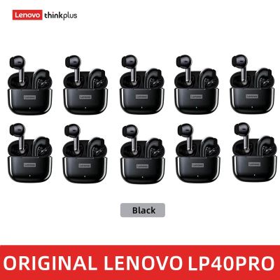 Lenovo Lp40pro 10ชิ้นลดหูฟังไร้สายบลูทูธ5.0เสียงสแตนด์บายสัมผัสสเตอริโอเบสคู่