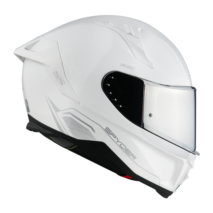 Spyder Full Face Helmet with Dual Visor Fury S0V2 (Free Clear Visor ...