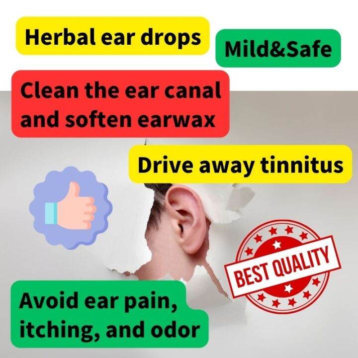 Herbal Eardrops Treatment Ear Ringing Relieving Tinnitus Deafness Ear