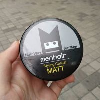 Menhair ผลิตภัณฑ์จัดแต่งทรงผม Matt เนื้อลาวา 60 กรัม WAX เซ็ตผมอยู่ทรง เบาหัว ล้างออกง่าย แบบด้านธรรมชาติ