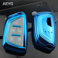 □ Soft TPU Car Smart Key Case Cover Shell For Cadillac CT4 CT5 CT4-V CT8 Corvette 2018 2019 2020 Protect Keychain Accessories