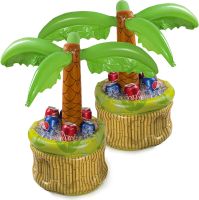 Summer Party Palm tree inflatable floating Drink Cooler for Parties and Party Supplies, Drink Floats for Swimming Pool