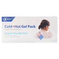 EXETER Cold hot gel pack เจลประคบเย็นร้อน แผ่นประคบร้อนเย็น ขนาด 26.0 X 11.2 cm. 1ชิ้น