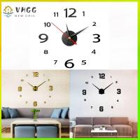 VHGG Modern Design Home Decoration Living Room Acrylic Quartz Horloge Wall Sticker Clock Mirror Surface Clocks Wall Clock