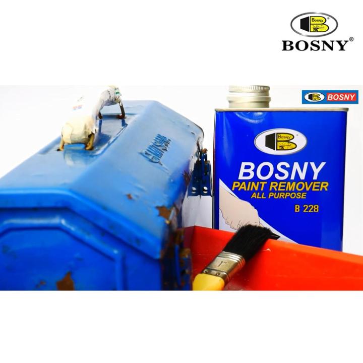 bosny-น้ำยาลอกสี-b228-ไม่ทำอันตรายต่อพื้นผิววัสดุ-ขนาด-3กิโลกรัม-เป็นน้ำยาลอกสีชนิด-เมทเธอรีนคลอไรด์-ไม่มีส่วนผสมของน้ำกรดโซเดียมไฮดร