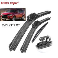 Wiper Front &amp; Rear Wiper Blades Set Kit For Mitsubishi Outlander 2 2007 - 2012 Windshield Windscreen Window 24"+21"+12"