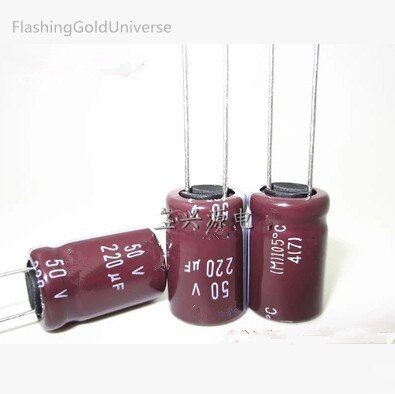 50v 220uf 220uf 50v Aluminum Electrolytic Capacitors Size:10*13 10*17 best quality Electrical Circuitry Parts