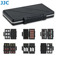 JJC การ์ดความจำกันน้ำกล่องเก็บสัมภาระ SD/Microsd/micro Sd/tf/cf/cf Type A/cqd/ssd กล่องเก็บของการ์ดความจำตกแต่ง