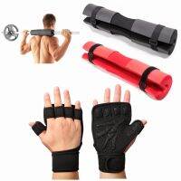 Barbell Pad ชุดถุงมือยิมยกน้ำหนัก Hip Thrust Pads Powerlifting Deadlift Hand Grip ถุงมือผู้ชายผู้หญิง Home Gym Workout