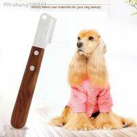 Dog Hair Removal Comb Professional Pet Fur Trimming Knife Dematting Tool Handle Dog Supplies Stripping Grooming Brush