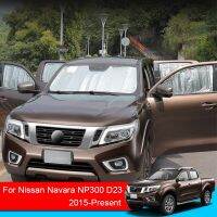 ที่บังแดด2015-2023Car D23สำหรับนิสสันนาวารา NP300ฝาครอบป้องกันรังสียูวีผ้าม่านหน้าต่างอุปกรณ์เสริมรถเปิดหลังคาหมวกกันแดด