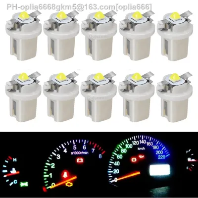 10pcs New T5 B8.5D 8.5D B8.5 Super Bright Cree Chip LED Bulbs Car Dashboard Warming Indicator Wedge Lamps Auto Instrument Lights