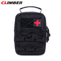 CLIMBER กระเป๋าปฐมพยาบาลกระเป๋าแคมป์ปิ้ง EMT ชุดอุปกรณ์ช่วยชีวิตฉุกเฉินกลางแจ้งอเนกประสงค์ขนาดใหญ่แพคเกจ