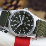 Đồng Hồ Cơ Nam Seiko 5 Quân Đội Cao Cấp Automatic SNZG09J