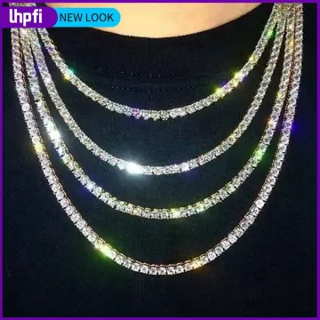 Diamond choker sale necklace men