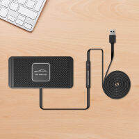15W Wireless Car Charger Pad USB ที่วางศัพท์ซิลิโคนกันลื่น Fast Charging สำหรับ Mobile Phone
