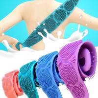 【YF】ﺴ¤  Sponge Silicone Brushes Scrubber Rubbing Back Peeling Massage Shower Extended