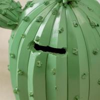 Creative Piggy Bank Resin Coin Bank Ball Cactus Shaped Money Holder Saving Pot(Random Pattern)