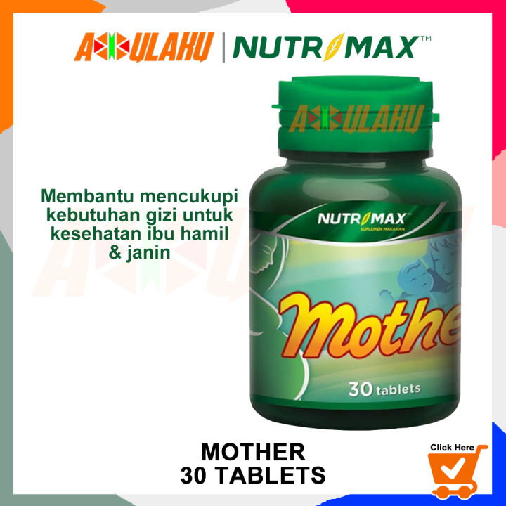 Nutrimax Mother 30 Tablets Vitamin Ibu Hamil Dan Menyusui Folic Acid