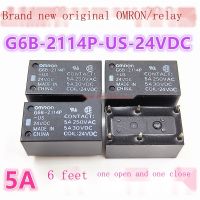 รีเลย์ G6B-2114P-US-24VDC ของแท้ใหม่1ชิ้น5A 6พินรับประกันหนึ่งเปิดปิด FD-US ของแท้สำหรับปี