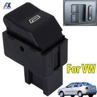 1ชิ้น Suis Tingkap Kereta ปุ่มยกลูกบิด Kuasa Pintu Kawalan Sebelah untuk VW รถเก๋งมีประตูท้ายโปโล6N2 1999-2001 OE # 6X0959855B