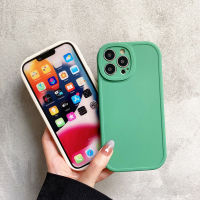 คสTPU​นิ่ม​สีพาสเทลคลุมกล้อง iPhone 13 12 11 Pro Max 12 Mini XR XS Max 6 7 8 Plus Se 2020 เคสไอโฟน