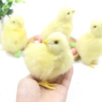 ของเล่นลูกนกอีสเตอร์น่ารักเหมือนจริงตระกร้าใส่ไข่อีสเตอร์ไก่จำลองขนาดเล็กแบบทำมือของตกแต่งในสวนไก่บ้านของตกแต่งงานเลี้ยงอีสเตอร์2023