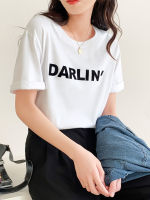 Bornladies Cartoon Print T-shirt Women Short Sleeve Loose Pure Cotton Tops 2022 Female Basic Shirt Spring Summer Ladies Tee