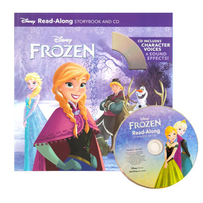Frozen read along storybook picture book in English with CD D.isney independent reading childrens audio book isaanna