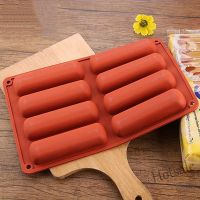 【Ready Stock】 ✷☄ E05 Silicone Forms Long Strip Finger Biscuit Silicone Mold 8 Holes Oven Cake Puff Ice Mould Tray Bakeware DIY Kitchen Baking Tools