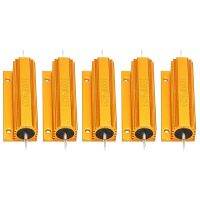 5X Gold Aluminum Clad Power Resistor Resistance 100W, 4 Ohm 4R