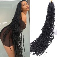 SAMID Synthetic New Soft Locs Faux Locs 24 36inch Faux Locks Crochet id Curly Hair Meche De Cheveux Pour Crochet id