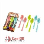 SET 6 MUỖNG NHỰA MINI MÀU SẮC ECHO NHẬT BẢN - MUỖNG NHỰA CHO BÉ ĂN DẶM