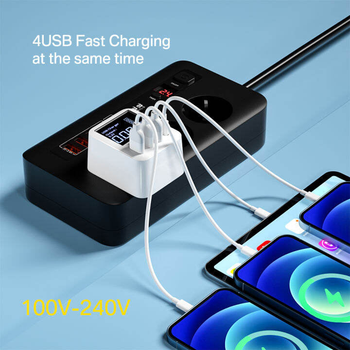 40w-quick-charge-qc3-0หัวชาร์จ-usb-แบบติดผนังอะแดปเตอร์โทรศัพท์มือถือสำหรับเดินทาง-pd-ที่ชาร์จเร็วสำหรับ-iphone-xiaomi-huawei-samsung-usb-c-ที่ชาร์จแบบเร็ว