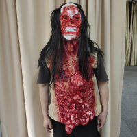 Gory Bloody ลำตัวหน้าอกชิ้นฮาโลวีนชุดแฟนซี Zombie Guts หัวใจเสื้อกั๊กผ้ากันเปื้อน Masquerade ตกแต่งน่ากลัว