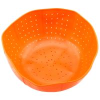 GetZhop ตะกร้าอเนกประสงค์ Silicone basket ตะกร้าล้างผัก (Orange)