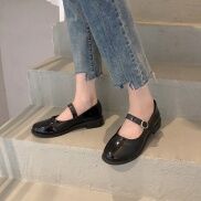 Giày búp bê nữ da bóng quai ngang xinh xắn - TM OFFICIAL