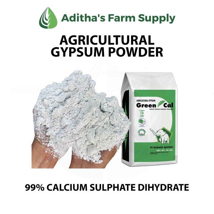 Agricultural Gypsum Powder / Plaster of Paris (Natural 98% Pure Calcium ...