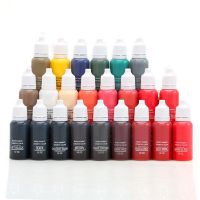 【YF】 23 Color 15ml Professional Tattoo Ink Set Semi Permanent Makeup Pigments For Eyebrow Lips Eyeline Microblading Beauty Art